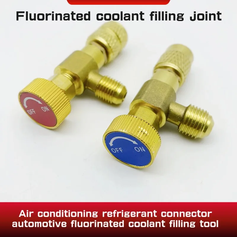 R22 R410 Refrigerant Charging Valve Air Conditioning Refrigerant Liquid Safety Valve Copper and Fluorine Safety Valve