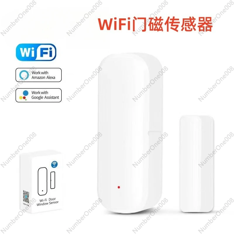 Graffiti Wifi Smart Door and Window Magnetic Sensor Detector Household Indoor Door Magnetic Alarm Sensor