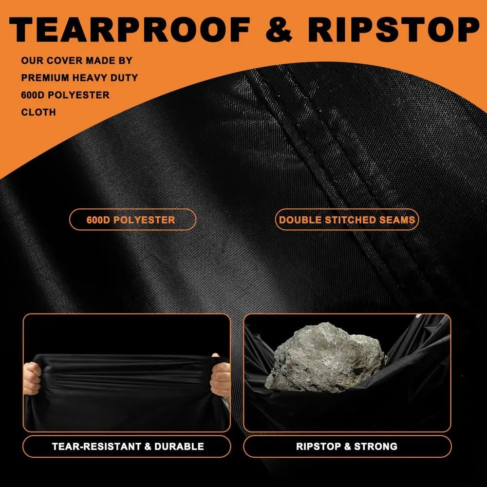 Zero-Turn Lawn Mower Covers,Waterproof Outdoor Riding Mower Cover,Fits up to 60" Decks Rider Lawnmower Storage Cover Accessories