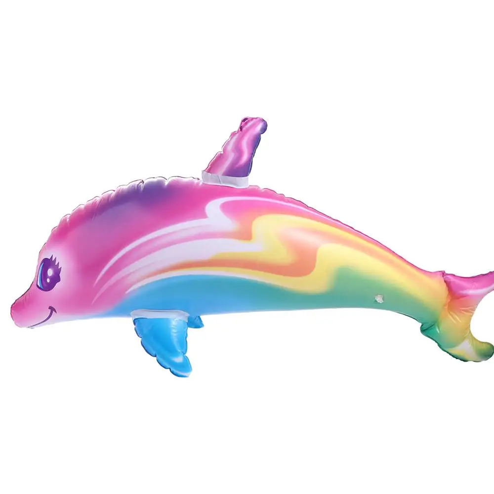 Classic Toys Colorful Inflatable Dolphin Multicolored PVC Material Inflatable Dolphin Toy Unique PVC PVC Dolphin Toys