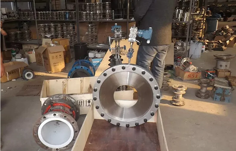 TLF SS304 DN150mm  Burner Exhaust Throttling Flowmeter Natural  Oil Air Cooling Water Orifice Plate Flow Meter