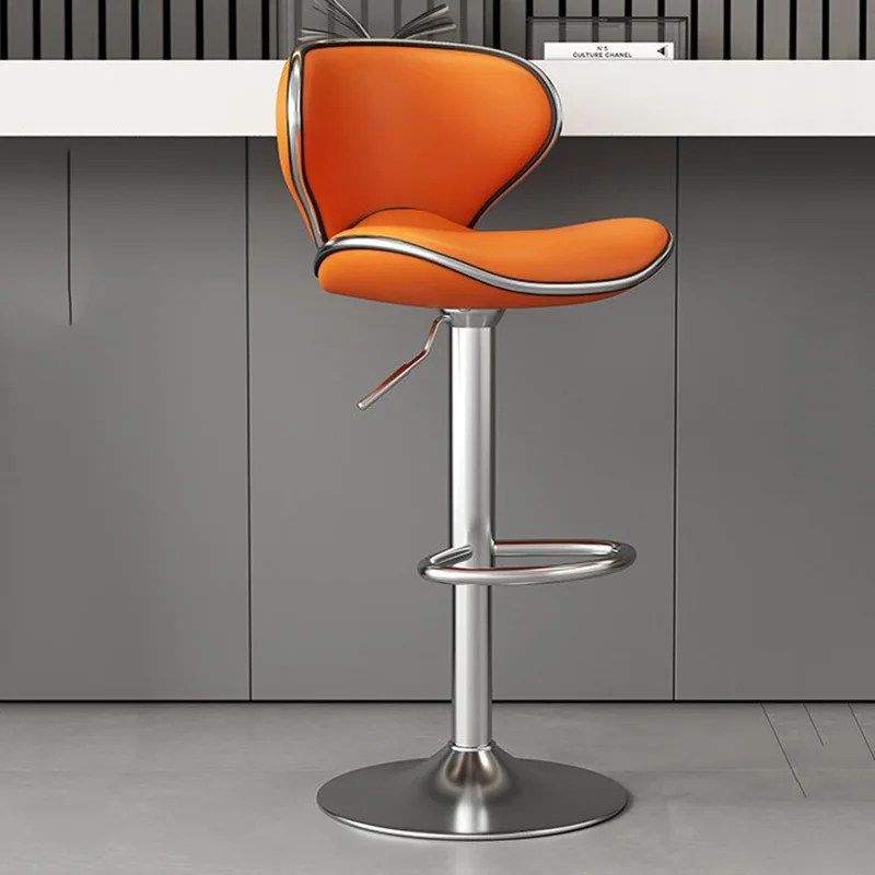 الحد الأدنى الشمال بار البراز مطعم مريح مع الظهر كراسي بار قابل للتعديل شرفة الفاخرة Banqueta الأثاث العصري #3