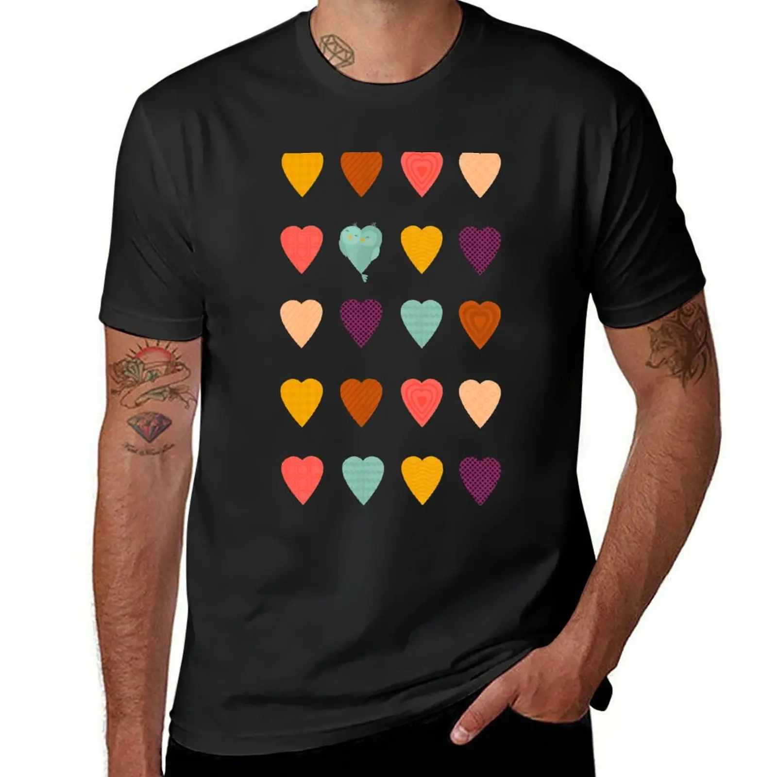 

Lovebirds T-Shirt luxury designer oversizeds boys animal print mens cotton t shirts