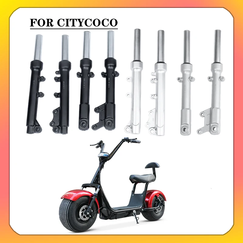 365MM 385MM 420MM Silver Black Damping Front Fork Shock Absorber Lengthened Hydraulicfor Citycoco Modified  Accessories Parts