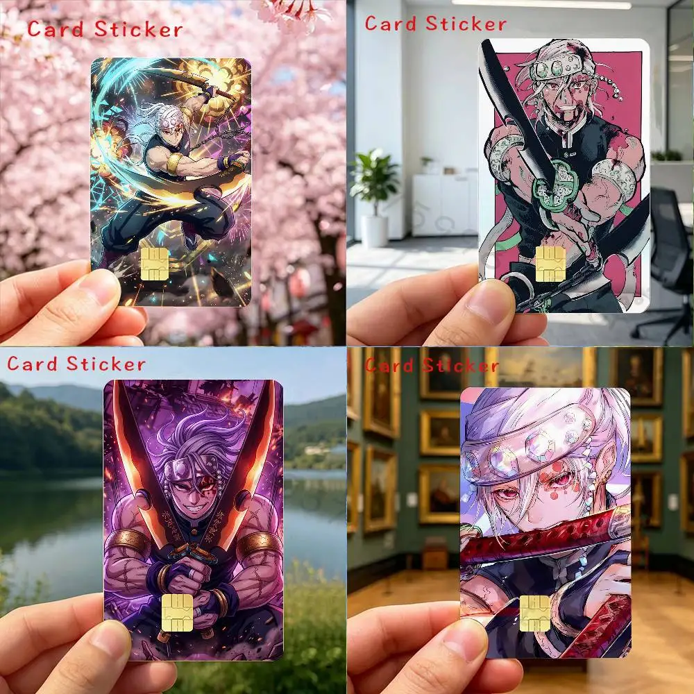 T-Tengen U-Uzui Holographic Laser Shinny Film Skin Cover Sticker for Debit Credit Card Bank Card
