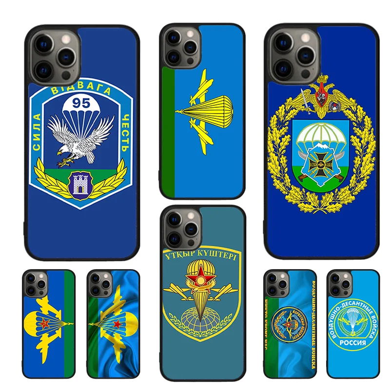 Russia Airborne Mobile Phone Cases Cover For iPhone 16 15 14 12 13 mini 11 Pro MAX apple 6 7 8 Plus SE2020 Coque