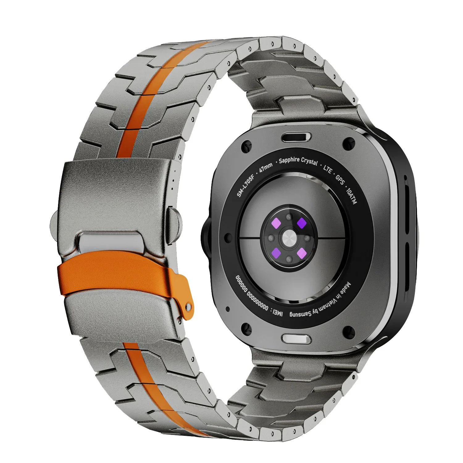No Gap Loop Strap for Samsung Watch Ultra 2025 Titanium Alloy Bracelet for GALAXY WATCH Ultra 47MM ultra Curved End Metal Band