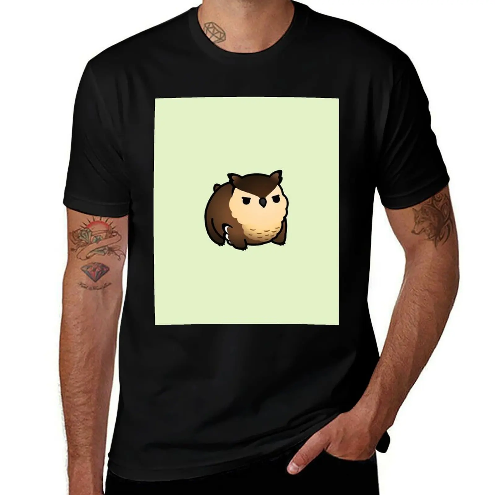 

Chubby Owlbear T-Shirt man t shirts cotton printed t shirts for man cotton t shirts man 100% T-Shirt