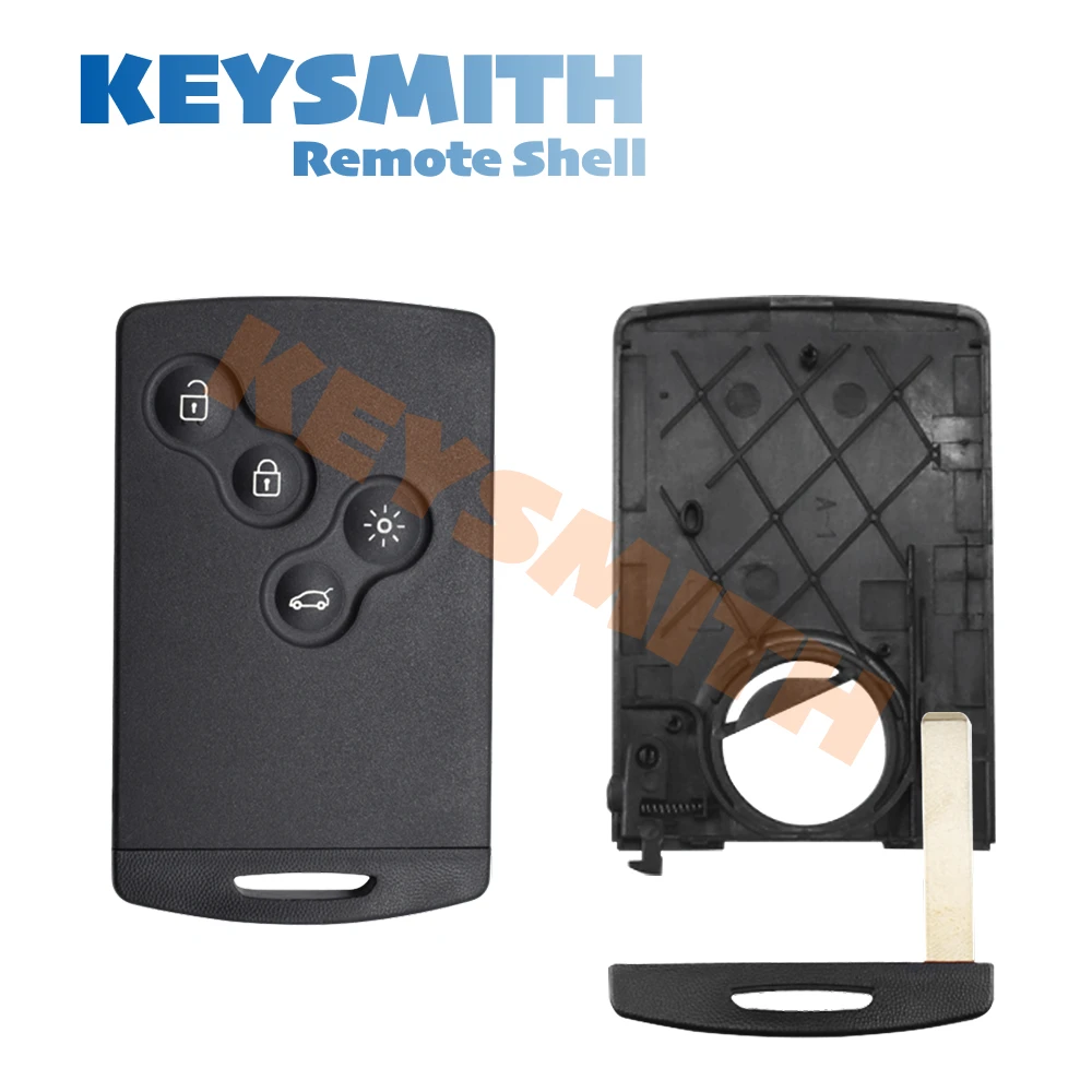 KEYSMITH Ersatz 4-Tasten Smart Key Kartenhülle für Renault Megane 3 Clio 4 Captur Laguna 3 Scenic Koleos Samsung QM5 – Detail 4