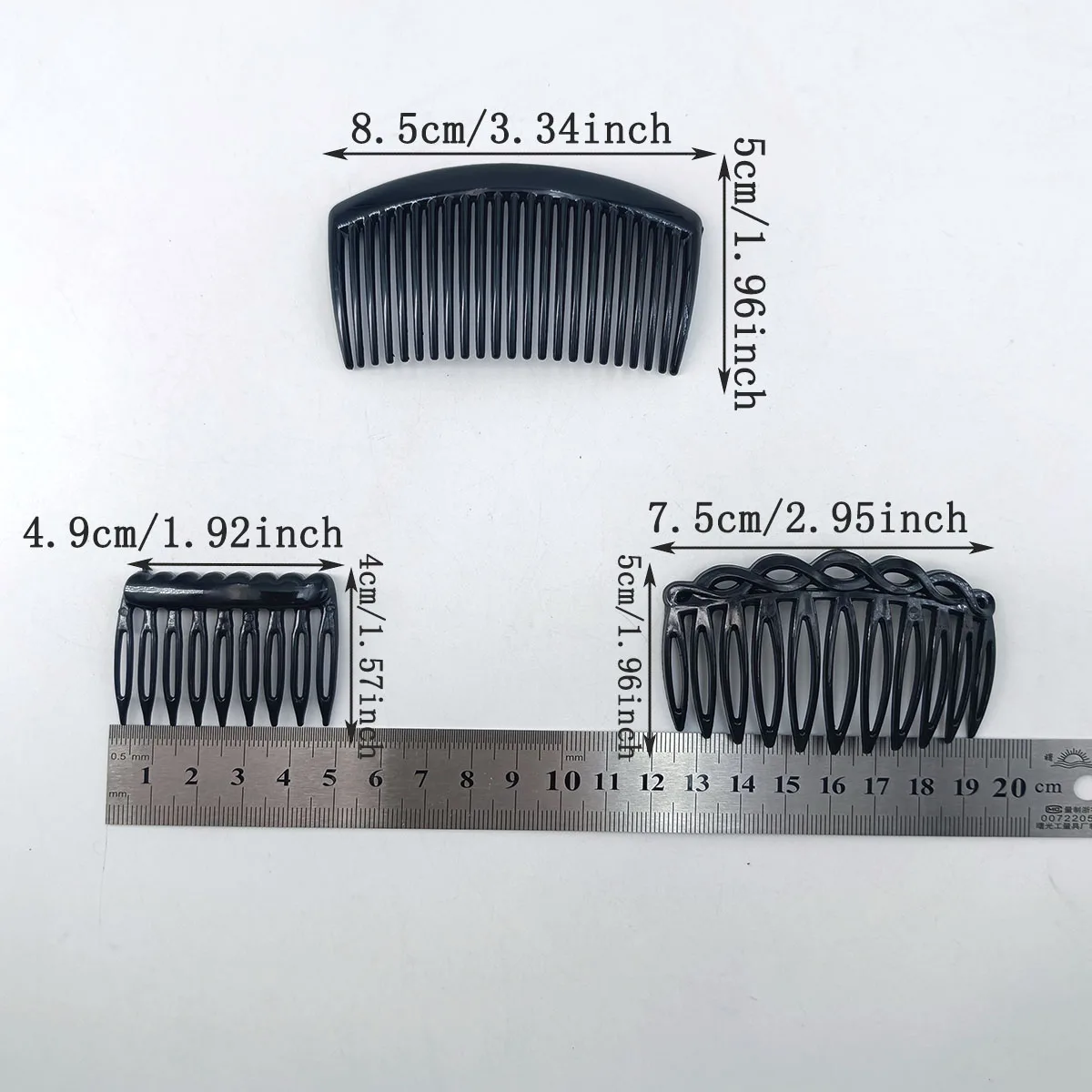 24 قطعة بسيطة وأنيقة أربعة ألوان 9/11/23 الأسنان الفرنسية الملتوية أمشاط الشعر للنساء والفتيات أغطية الرأس إكسسوارات الشعر