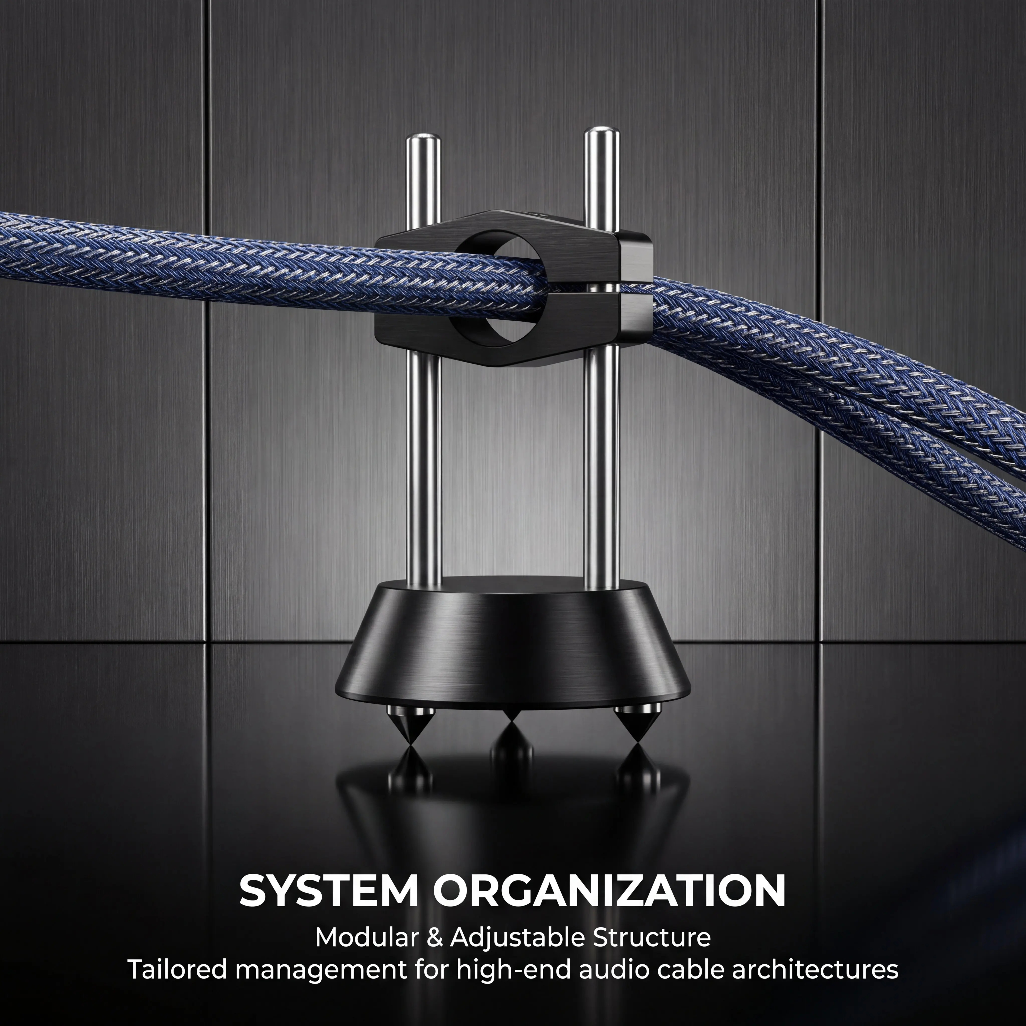 XSSH 2026 Upgrade HIFI Line Rack Audiophile Lifting Wire Stringing Equipment Aluminum Alloy Steel Cable Tray Organizer Stand