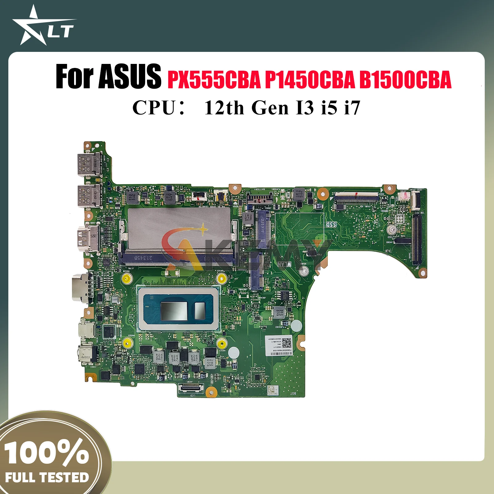 

B1500CBA Материнская плата для ноутбука ASUS ExpertBook P1450CBA B1500CB B1500CCBA PX555CBA Материнская плата для ноутбука с 12-го поколения I3 i5 i7