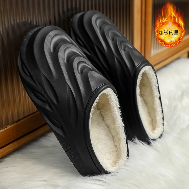 Slippers Voor Mannen Unisex Schoenen Voor Mannen Indoor Slippers Huishoudelijke Katoenen Slippers Katoen Zacht En Comfortabel Anti-Slip Waterdicht