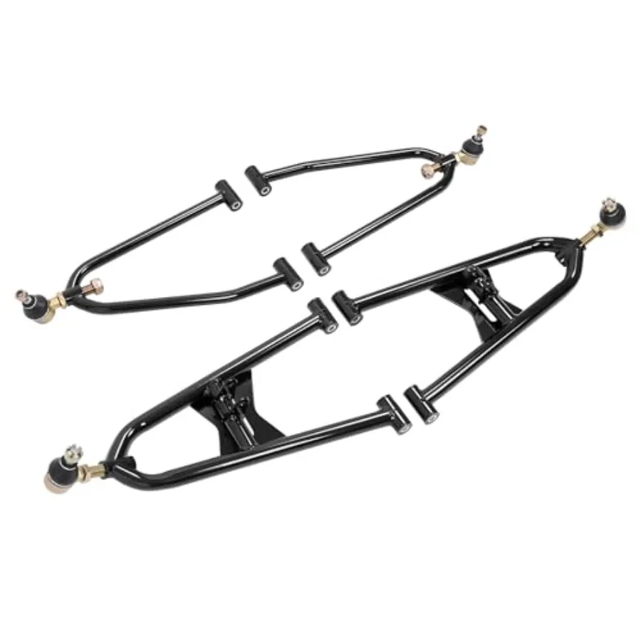 Voorste A-arm compatibel met 20052008 Kawasaki KFX400 Suzuki Quadsport Z400 LTZ 400 verstelbare armen vering zwart zilverachtig