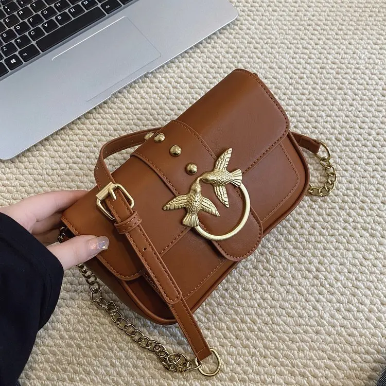 

Модная универсальная женская сумка-цепочка 2025 года: новая, легкая, люксовая, высококачественная, стеганая ромбовидная сумка через плечо/кроссбоди квадратной формы