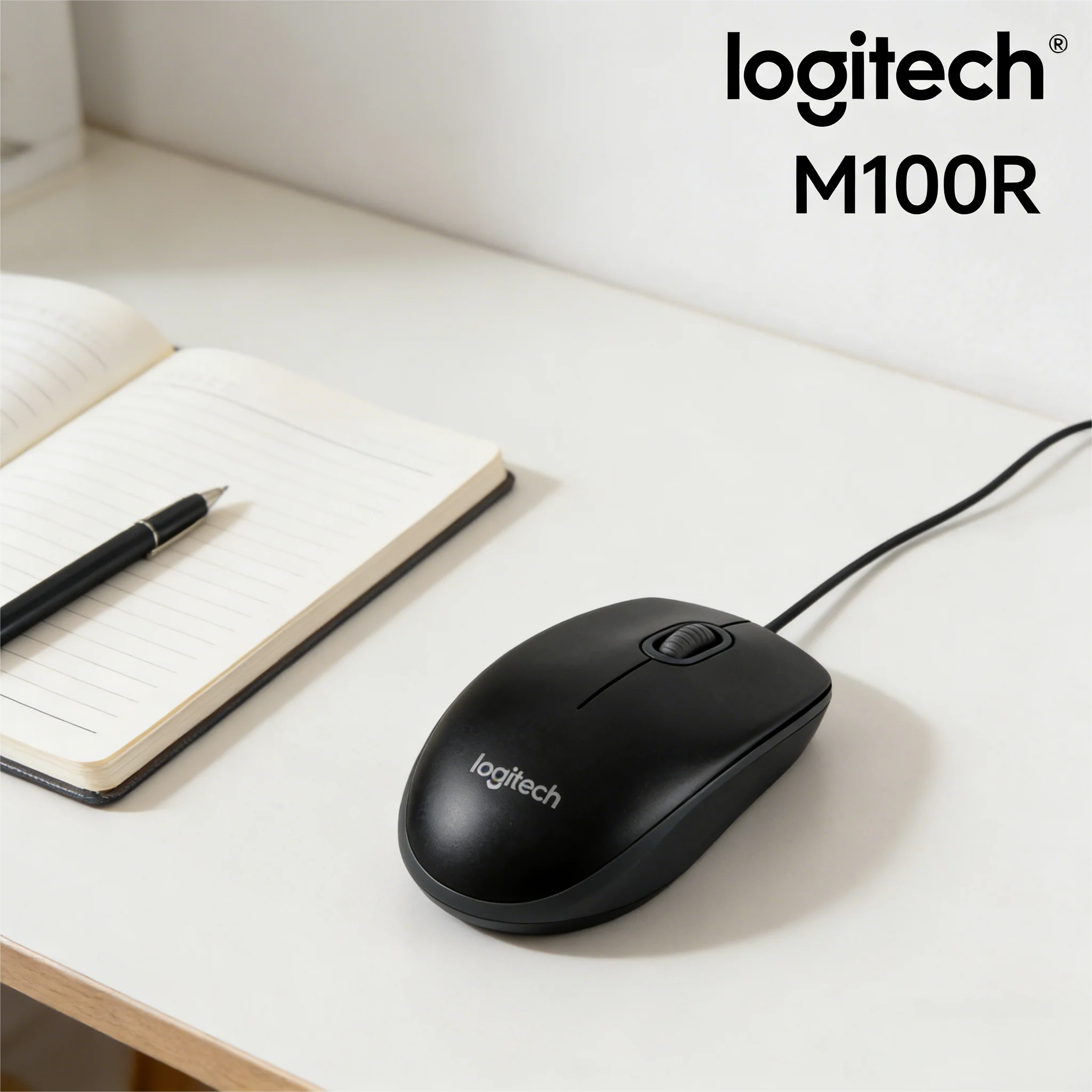 

Logitech M100R — быстрая и простая настройка для любого рабочего пространства