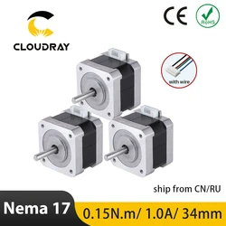 Nema 17 Stepper Motor 42mm 2 Phase 15Ncm 1A Stepper Motor with DuPont 4-lead Cable for 3D printer CNC XYZ