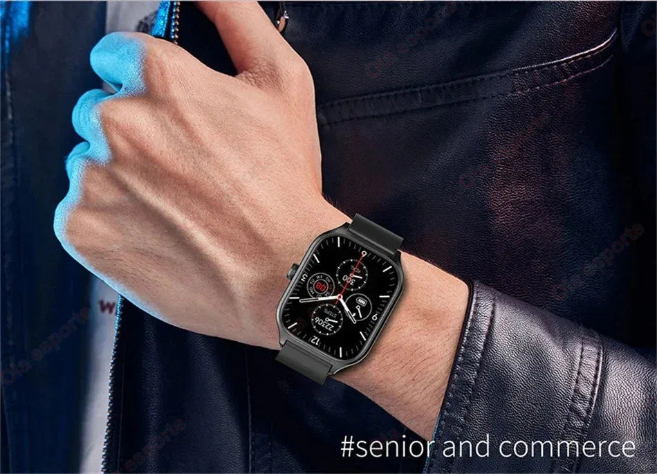Smartwatch für Männer 2,01'' AMOLED-Bildschirm Wasserdicht Mehrere Sportmodi Fitness HD Bluetooth-Anruf Smartwatch für Männer und Frauen Armband Ht30 – Detail 17