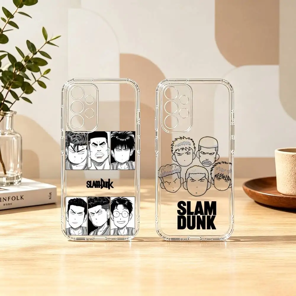 Hot Anime Slam Dunk  Phone Case Transparent Silicone Soft For Samsung S25,S24,S21,S22,S23,S30,Ultra,S20,Plus,Fe
