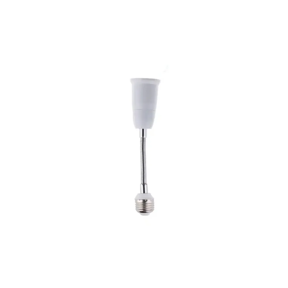 20/30/40/60cm LED Bulb Extension Tube Flexible E27 To E27 Lamp Holder Converter Threaded Lengthen Bulb Conversion Socket Home