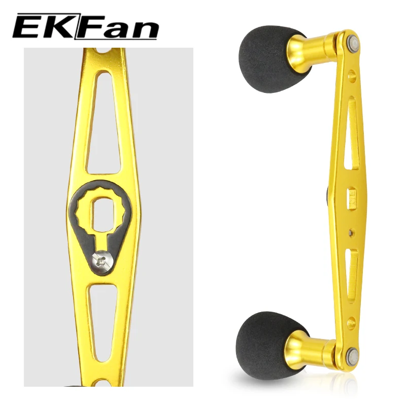 EKFan Fit A/S/D 110mm Aluminiumlegierung Baitcasting Angelrollengriff 8*5/7*4mm Loch Angelzubehör Köderrollen-DIY-Teile – Detail 6