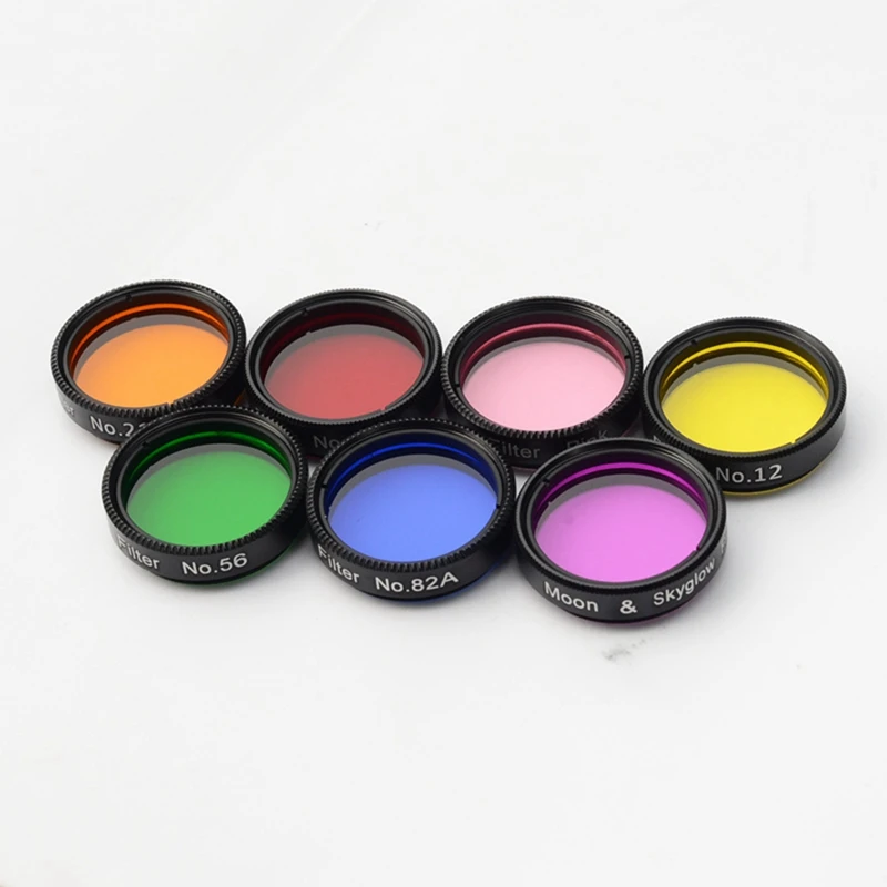 BAAG-Astronomical Telescope Accessories Seven Color Filter Nebula Filter 1. 25 Inch 31. 7Mm Moon Filter Nebula