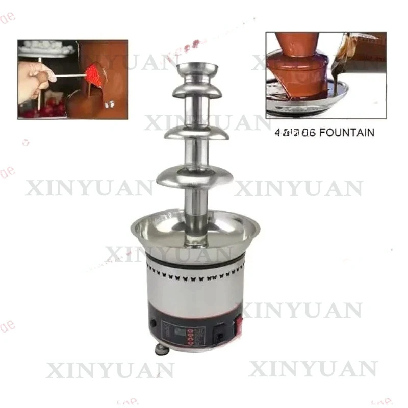 High quality 4-7 layer digital chocolate fountain machine restaurant
