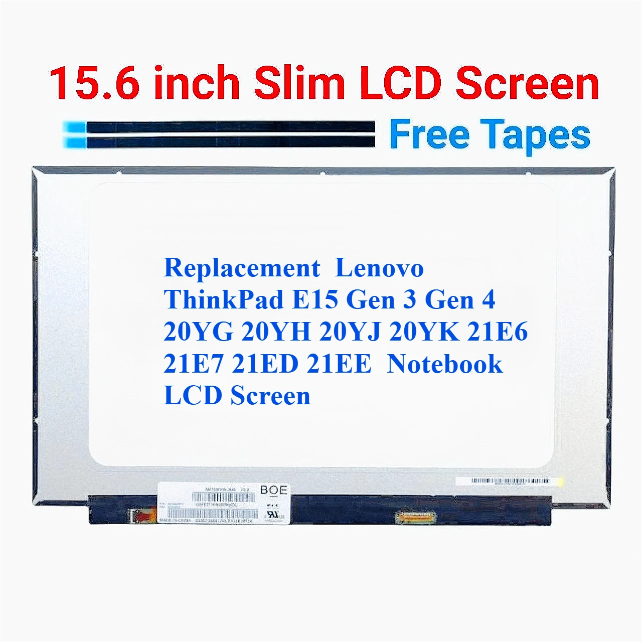 

ЖК-экран для ноутбука Lenovo ThinkPad E15 Gen 3 Gen 4 20YG 20YH 20YJ 20YK 21E6 21E7 21ED 21EE