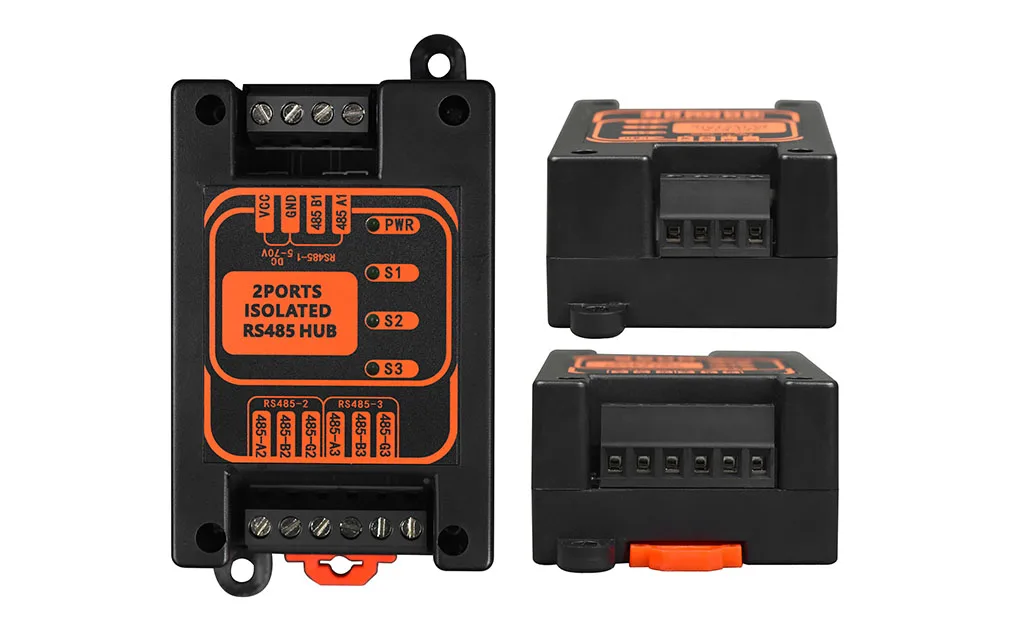 ราคาดีเกรดอุตสาหกรรม 2 พอร์ต Opto-isolated Serial RS485 Hub