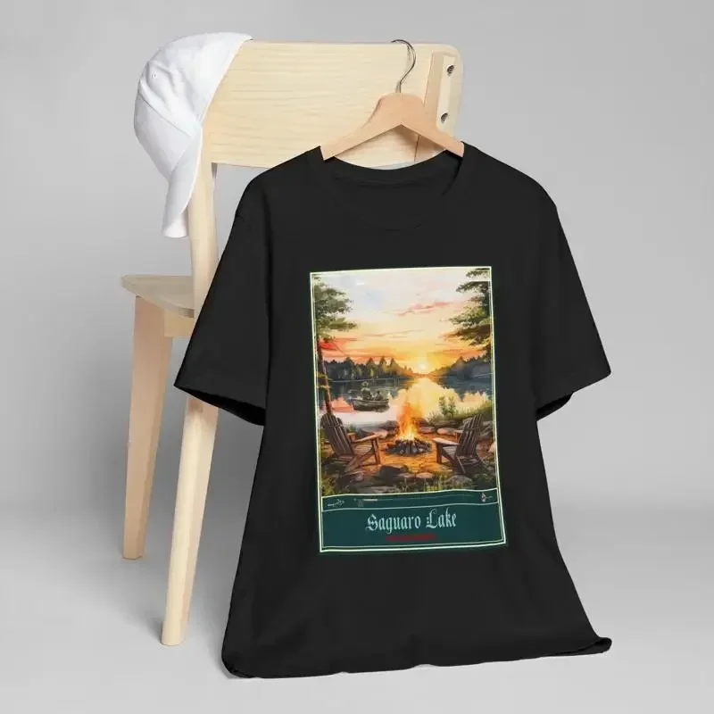 Saguaro Lake AZ Fishing Camping Jersey T Shirt Great Outdoors Sports
