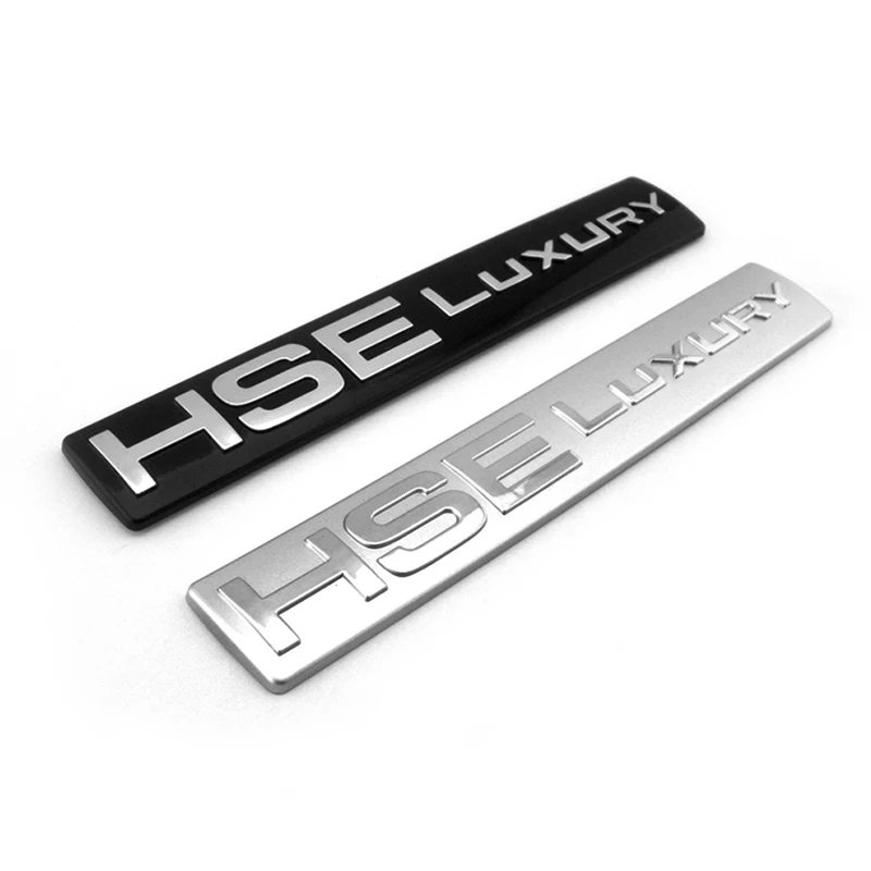 Discovery 4 Tailgate LR4 LR3 3D HSE Luxury Badge Emblem Sticker Black Chrome