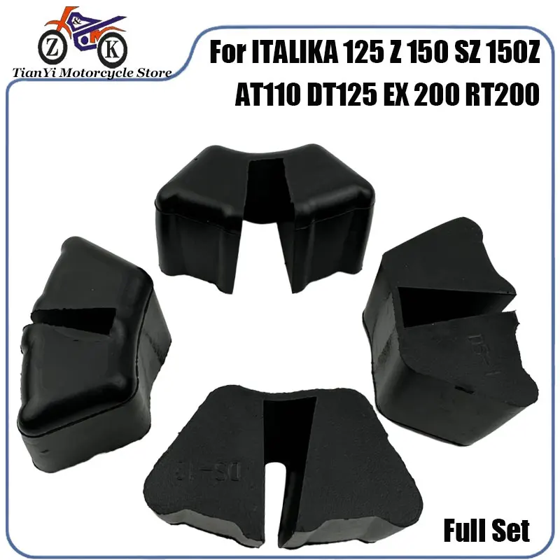 Juego de amortiguador de goma para motocicleta Italika 125Z 150SZ 150Z 170Z 200Z DT125 RT 200 reemplazo de goma para amortiguador de rueda trasera