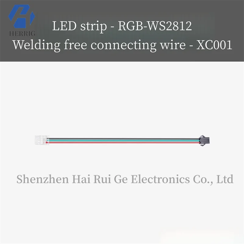 TuoZhu 3D Printing Model Standard Parts LED Light Strip RGB WS2812 Solder-Free Connector (2 pcs) XC001