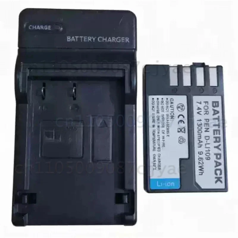 Power Supply Battery D-LI109 Battery & Charger for Pentax K30 K50 K70 K500 KR K-S2 Camera