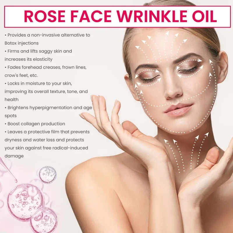 

Sdatter Rose anti wrinkle essential oil hydrating moisturizing Lift firming Facial skin Fade fine lines eye wrinkles Anti-Aging