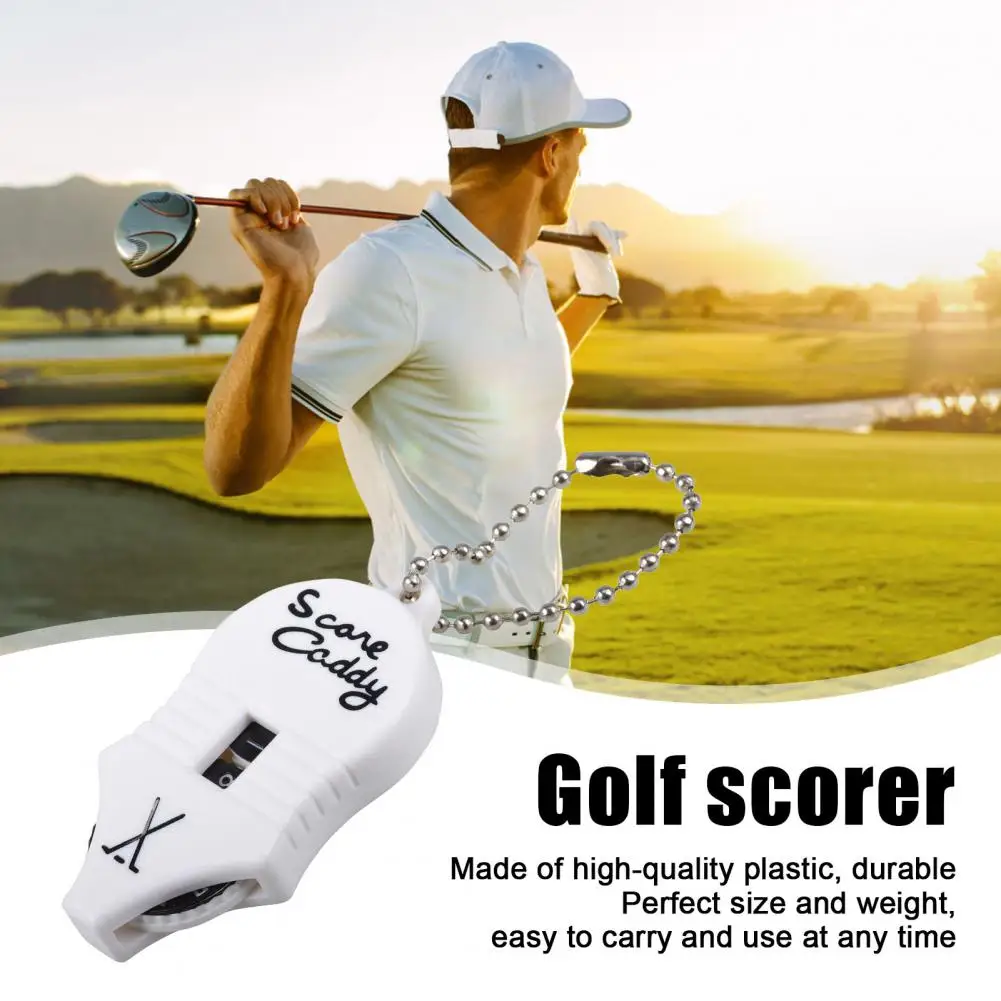 Golf Score Counter Mini Score Tracker 2 Digit Stroke Counting Tool Clicker Keychain Outdoor Golf Sports Scoreboard 골프 스코어 추적기