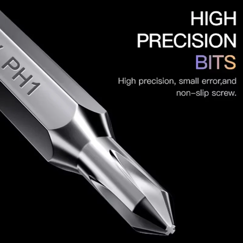 Kit Mata Obeng Magnetik Presisi, Obeng Teleskopik Dapat Dilepas, Kotak Peralatan Rumah, 32 in 1