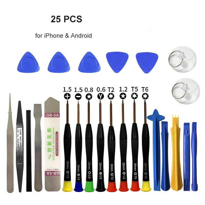 Cell Phones Opening Screen Pry Repair Tool Kits Professional Mobile Phone Screwdriver Tools for iPhone Samsung Xiaomi Huawei
