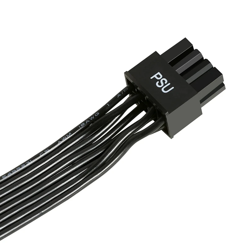 SR-PSU 8 Pin Ke Kabel Daya PCI-E Ganda 6 + 2 Pin untuk Corsair, Kabel GPU Jantan Ke Jantan untuk Catu Daya Modular Thermaltake