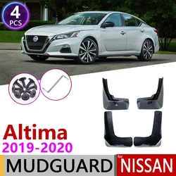 4 PCS Front Rear Car Mudflap for Nissan Altima SR L34 2019 -2020 6th 6 Fender Mud Flaps Guard Mudguards Splash Flap Accessories