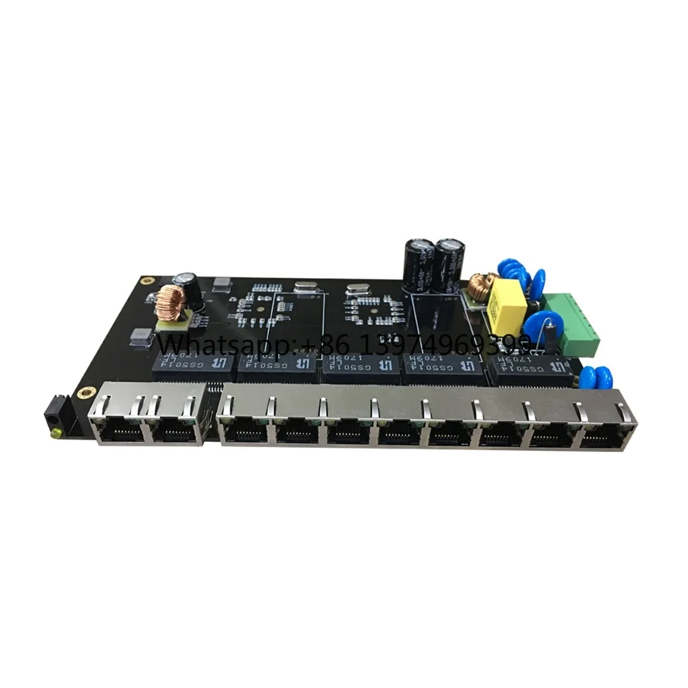 10 Port 10/100/1000M Ethernet Gigabit Switch Pcba Board Network Switch Pcb