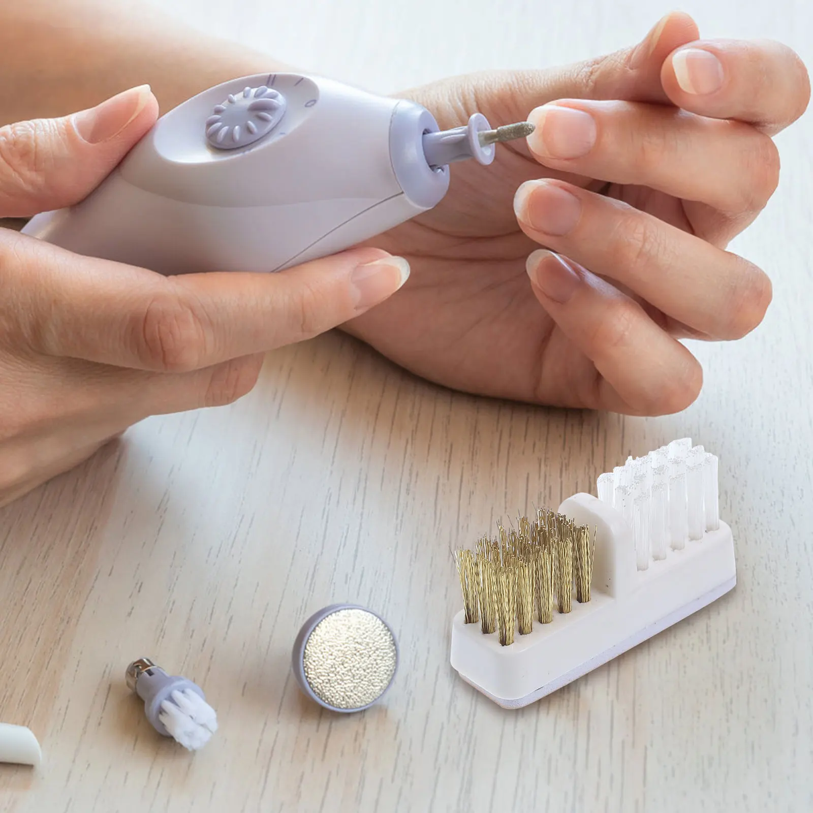 

3pcs Bit Cleaning Brush Manicure Tool For Salon Home Use Portable Wire Nail Drill Bit Brushes For Cleaning Brushes Nail Tools