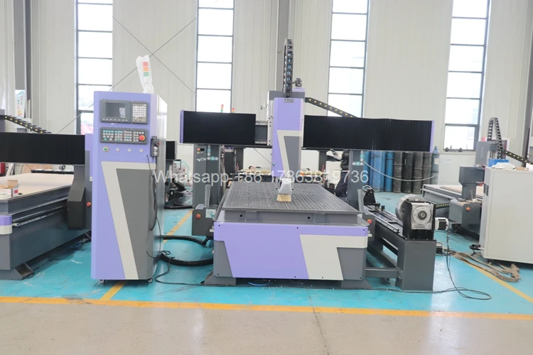 High Precision 2040 1325 Wood Cnc Router MDF Cutting Woodworking Furniture Making ATC Cnc Router Machine Rotary Axis