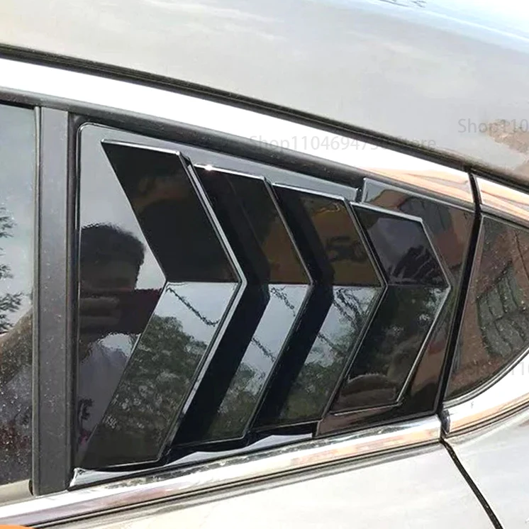 

Для Mazda 6 2020 2021 2022 2023 направляющие пластины из АБС-пластика треугольные декоративные наклейки на окно узоры из углеродного волокна 1 пара