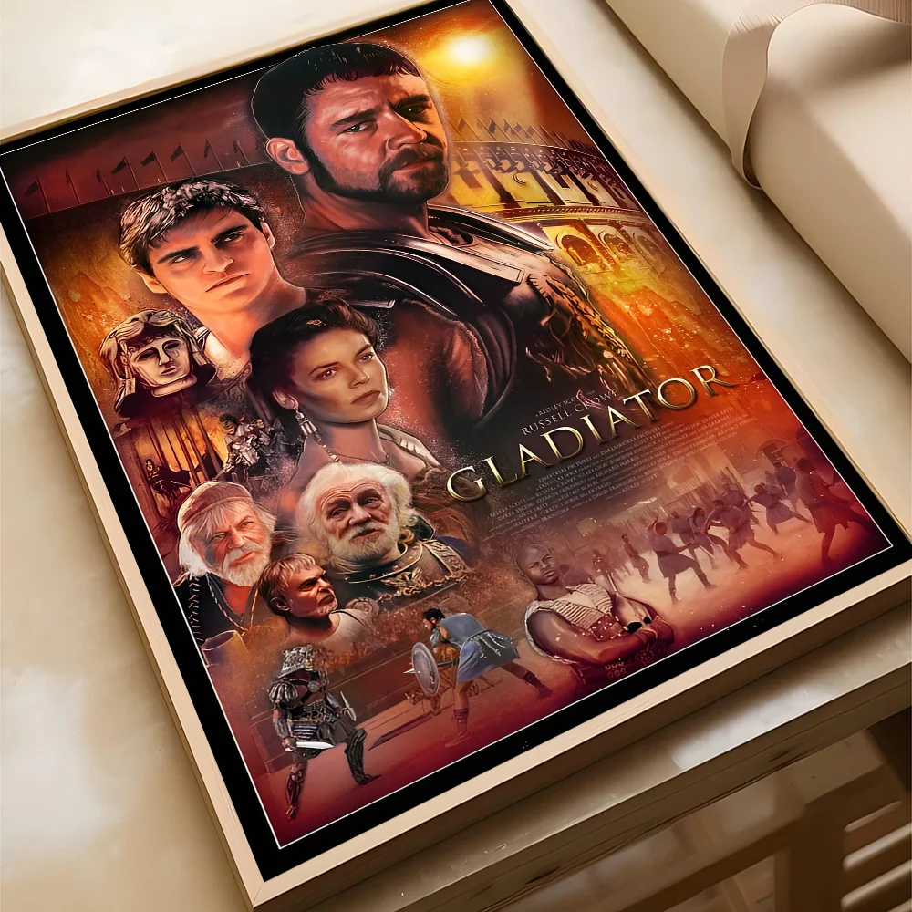 1 قطعة المصارع الفيلم الكلاسيكي المشارك الفيلم لزجة الملصقات الرجعية كرافت ورقة ملصق DIY بها بنفسك غرفة بار مقهى الجمالية الفن طلاء جدران #6