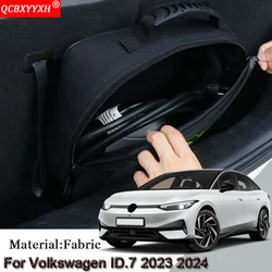 EV Car Charging Cable Storage Carry Bag For Volkswagen ID.7 ID7 2023 2024 2025 Charger Plugs Sockets Waterproof Fire Retardant