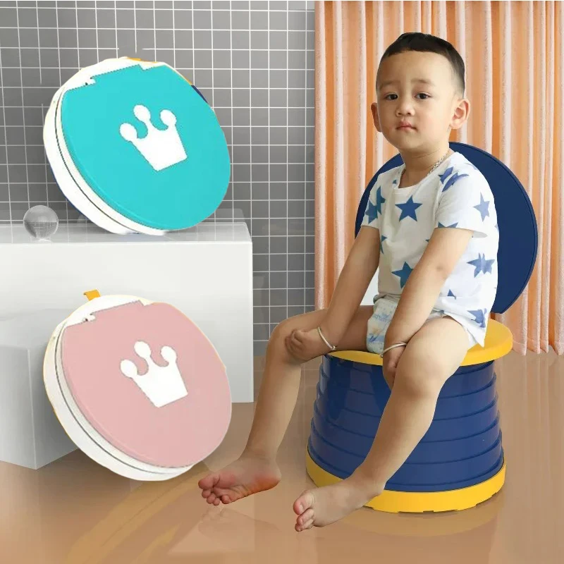 Potty Training Toilet for Kids Household Portable and Folding Outdoor Camping Clamshell Urgent Use Toilet Baby Travel Potty