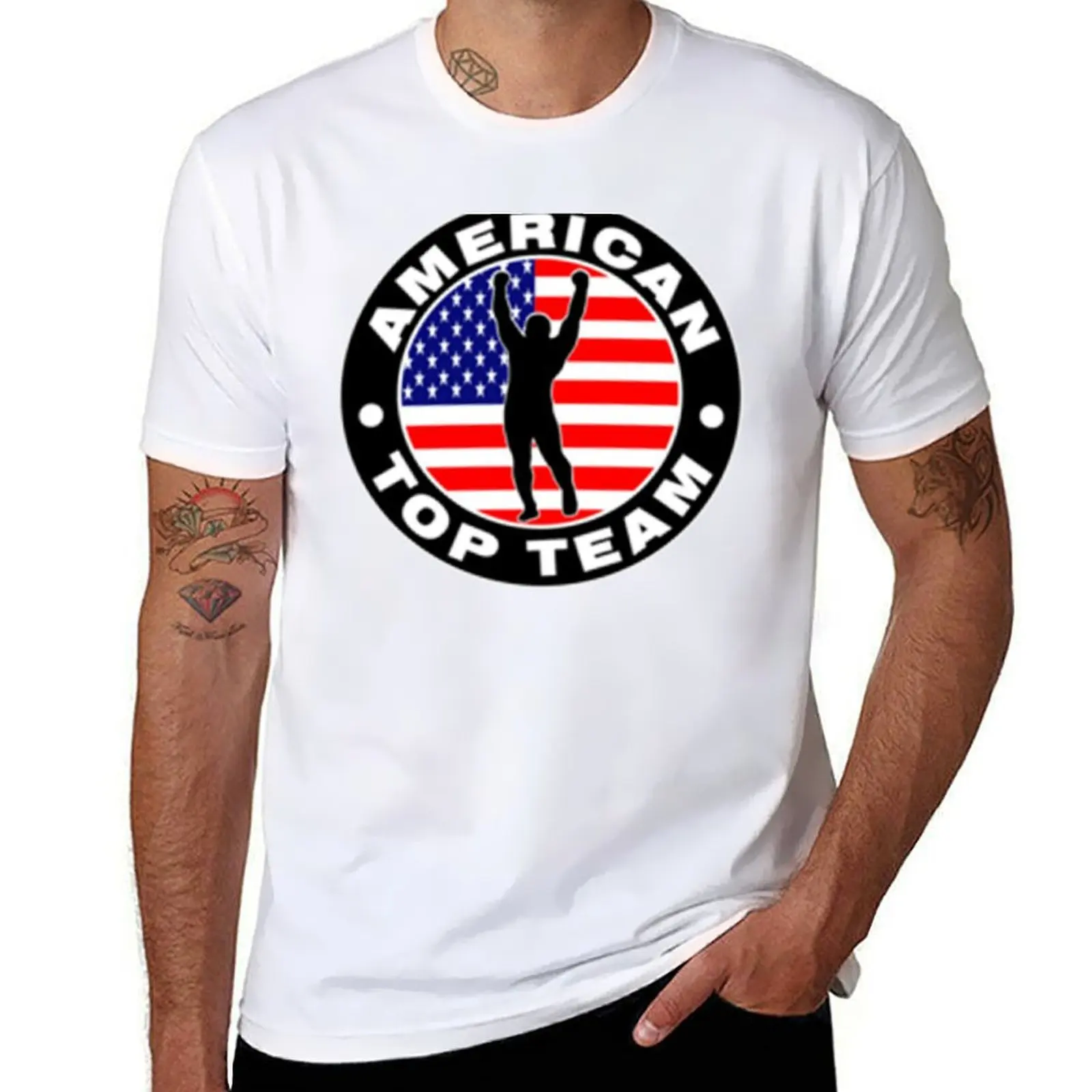 

American Top Team T-Shirt t shirt man casual t shirt for man T-Shirt