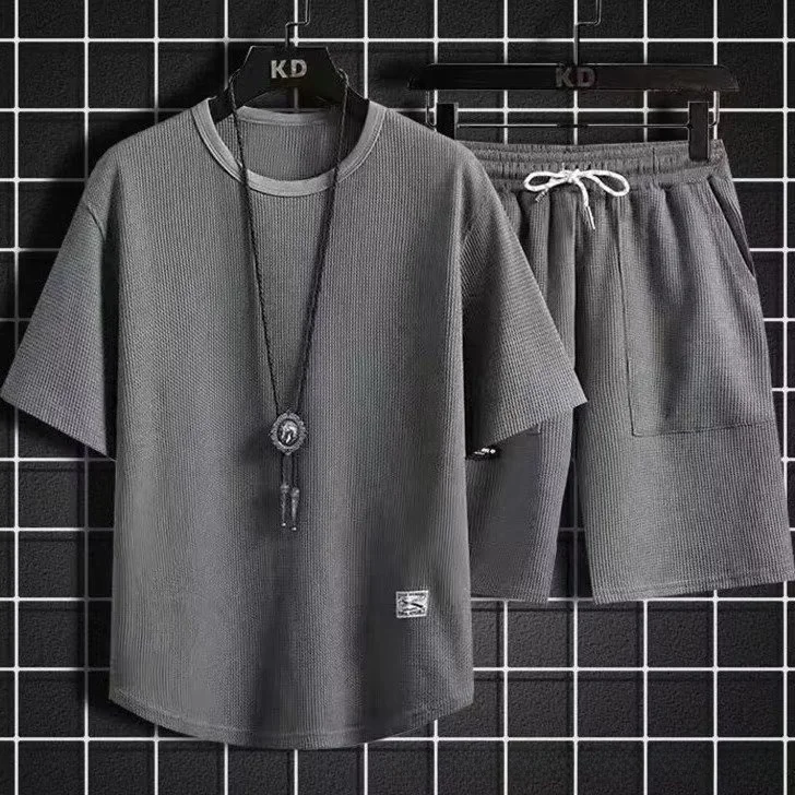 

Мужская повседневная спортивная одежда ort Sve Комплект футболок свободного кроя f Sve из двух предметов Летняя мода Удобная дышащая