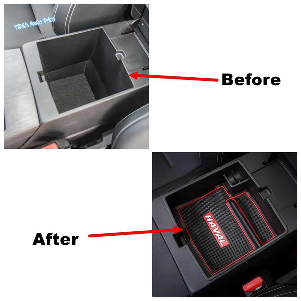 

Car Center Console Organizer Tray Case Armrest Storage Box Multi-Function Cover Accessories Fit For Haval Jolion 2021 - 2024